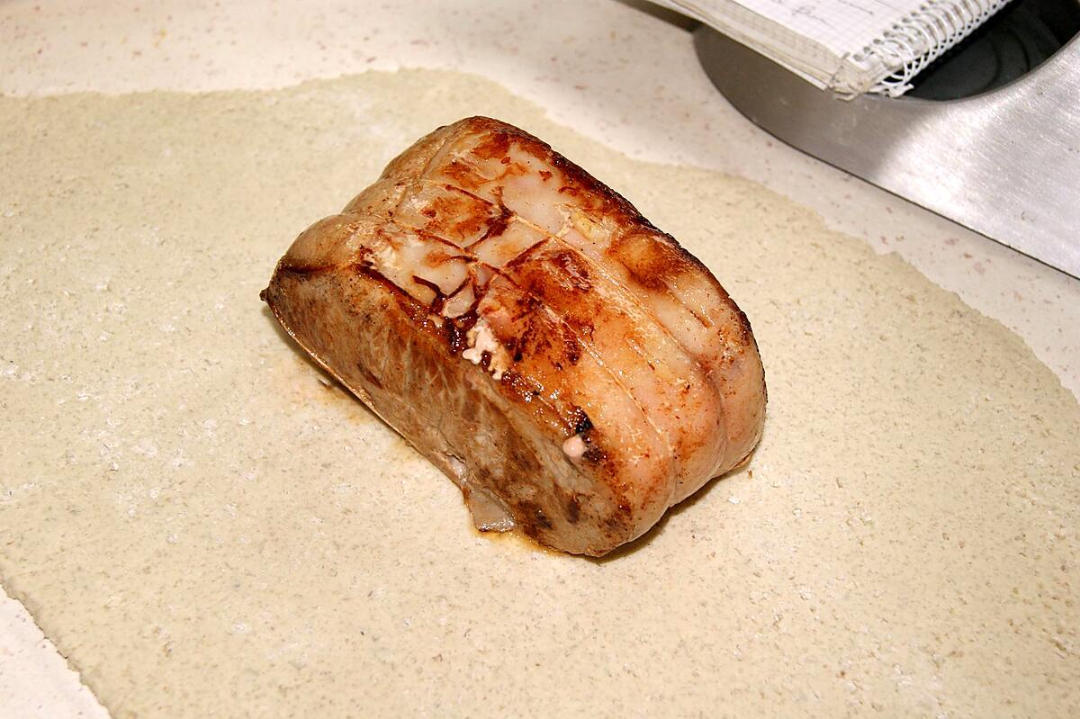 recette Rôti de porc en croûte de sel