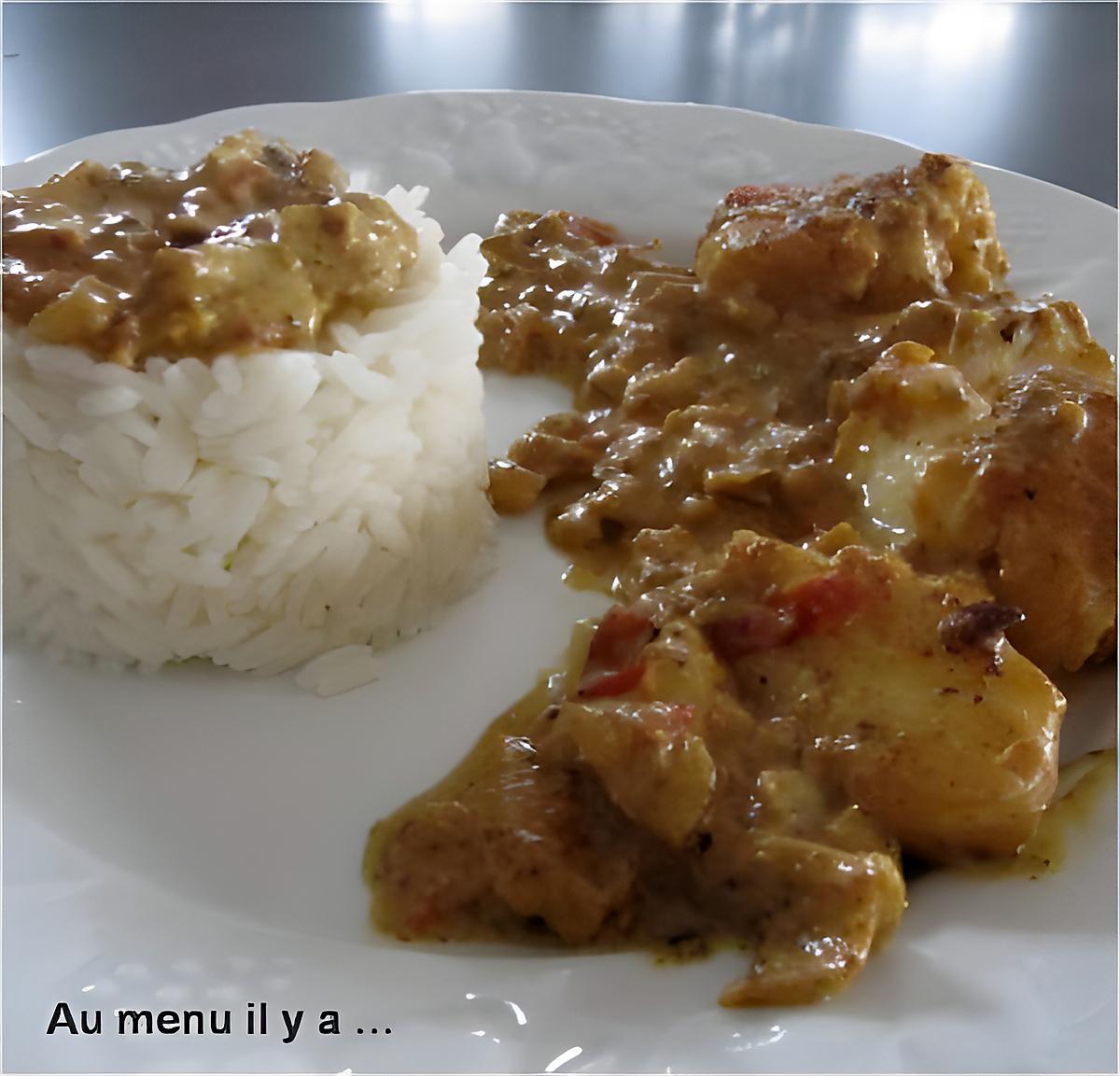 recette Curry de poisson