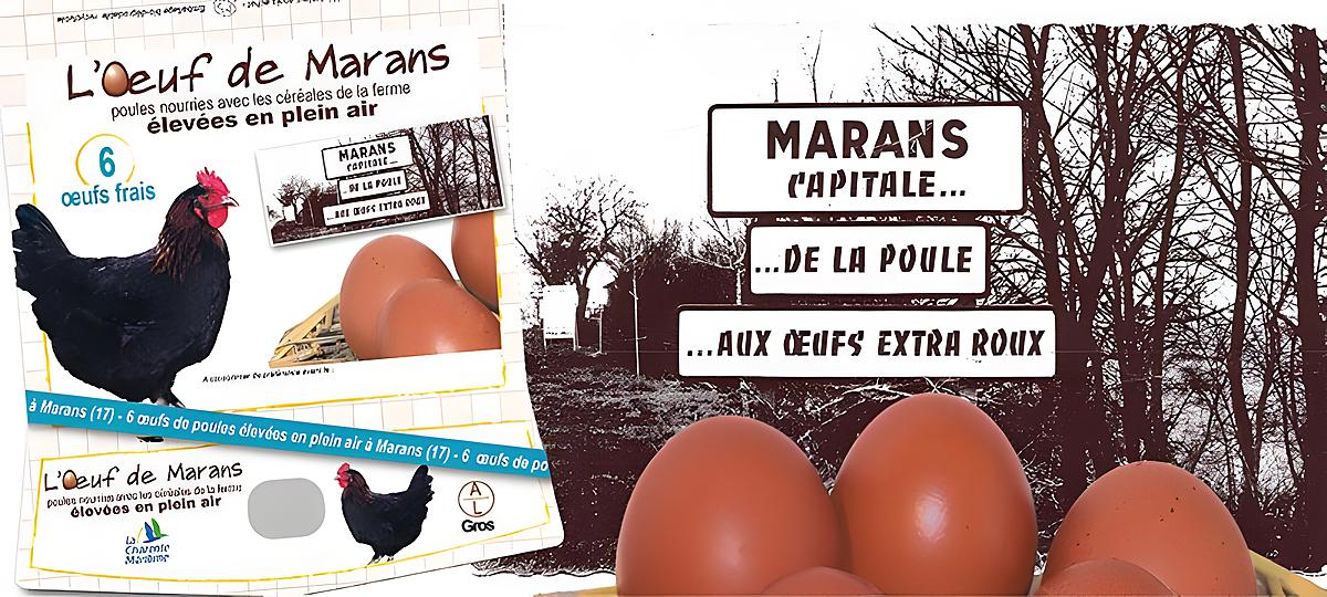 recette OEUFS DE POULES DE MARANS