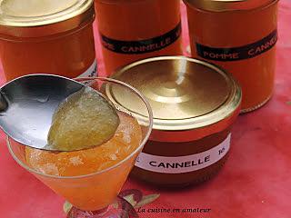 recette Confiture de pommes cannelle au micro-ondes