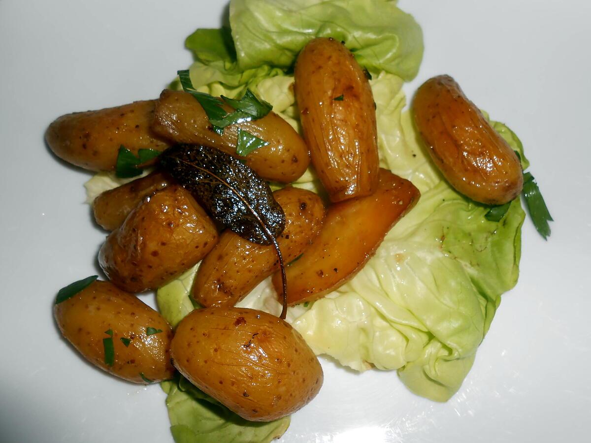 recette POELEE DE RATTES SAUGE ROMARIN