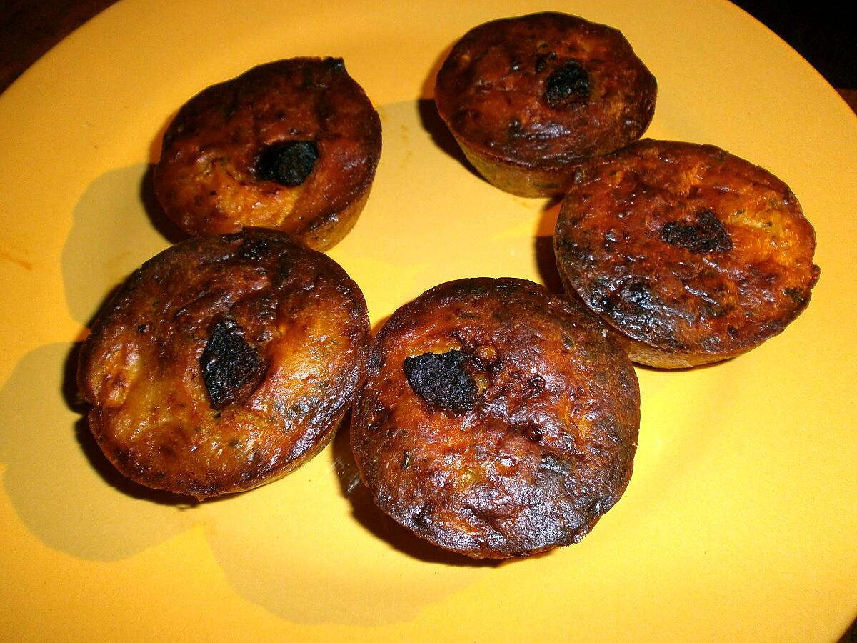 recette MUFFINS AU CHORIZO ET TOMATES CONFITES