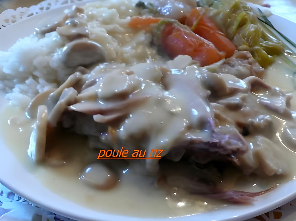 recette POULE AU RIZ