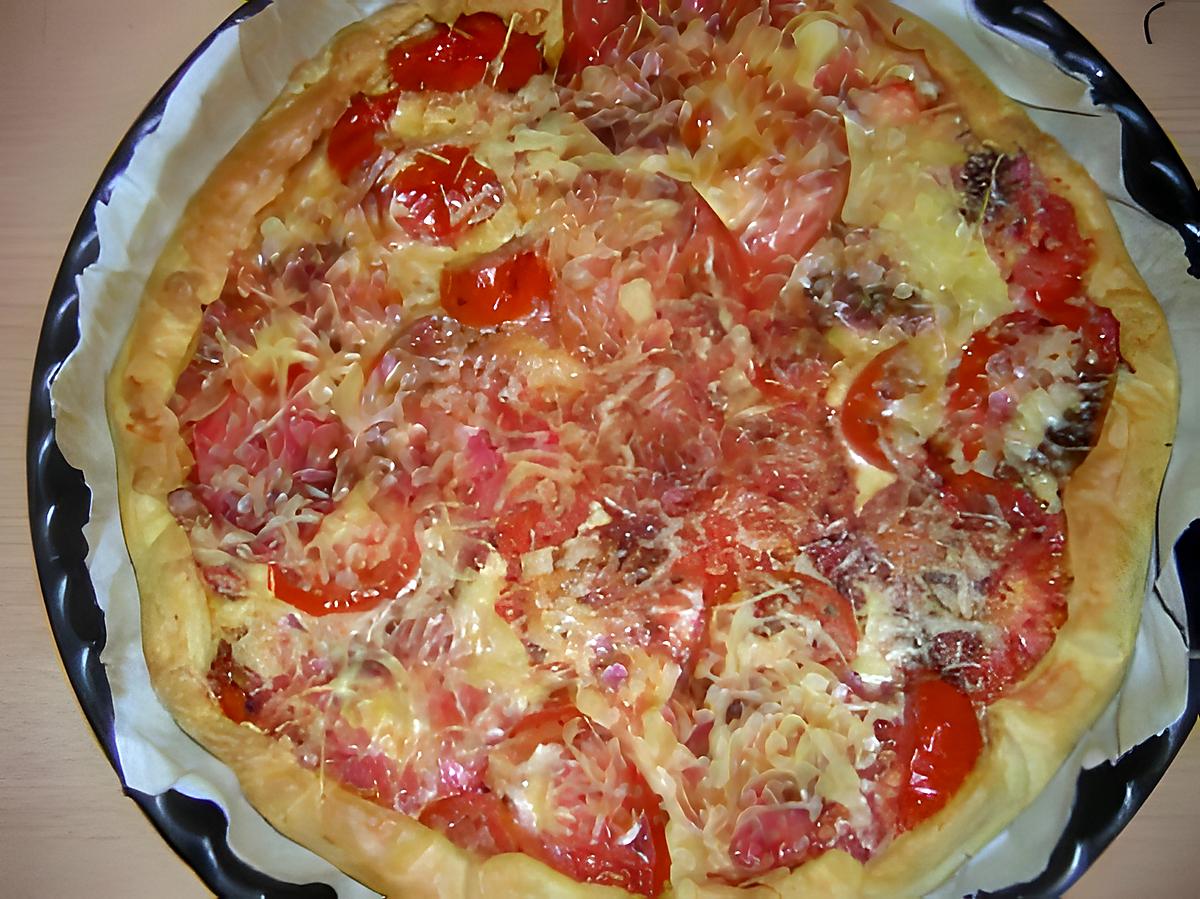 recette quiche à la tomate