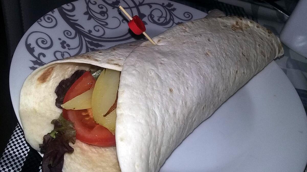 recette Sandwich wrap a la dinde curry coco