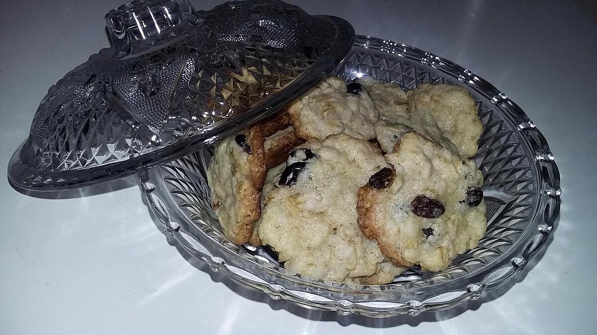 recette Cookies sans œufs a la banane et aux fruits secs