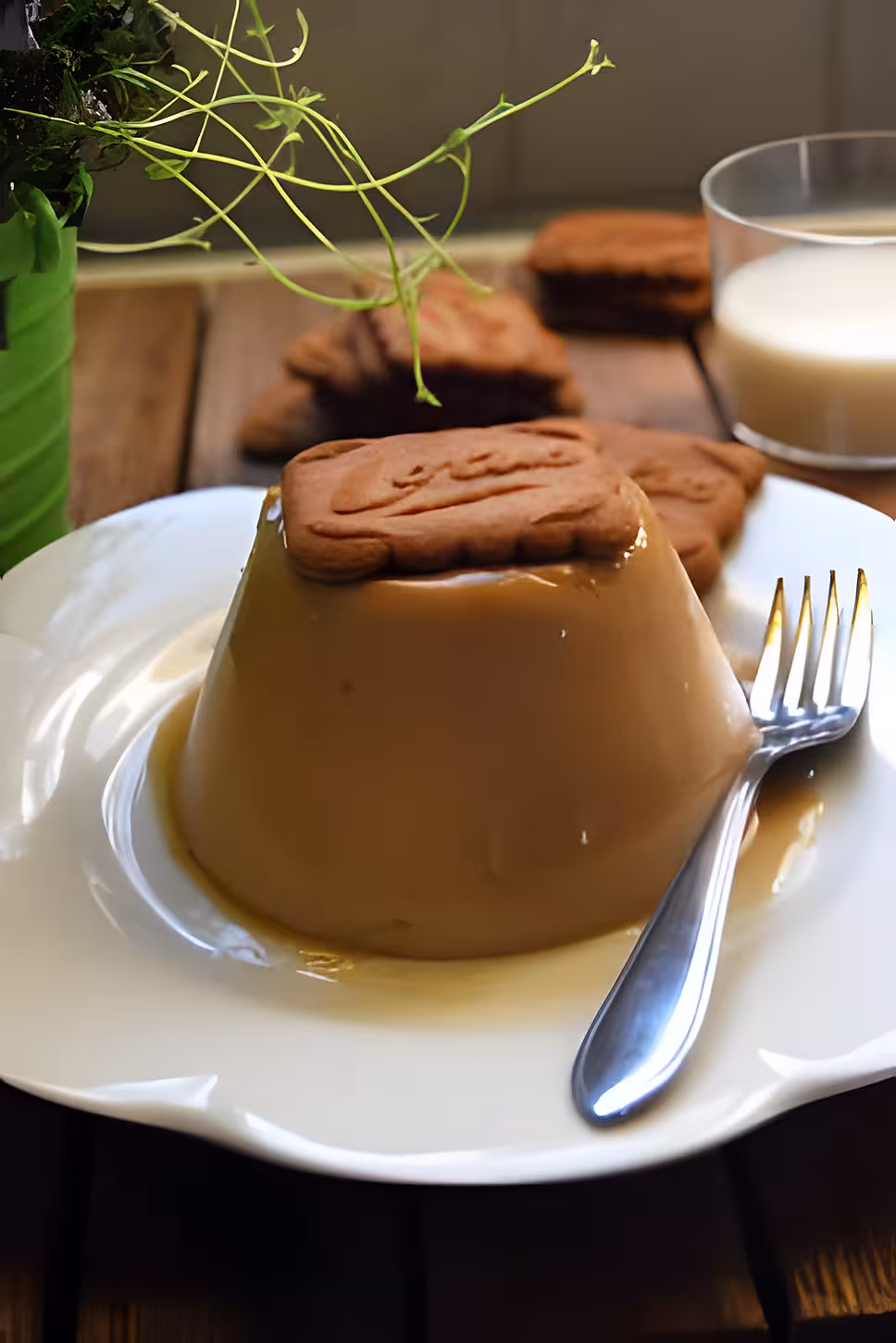 recette Flan au spéculoos et sirop d'érable