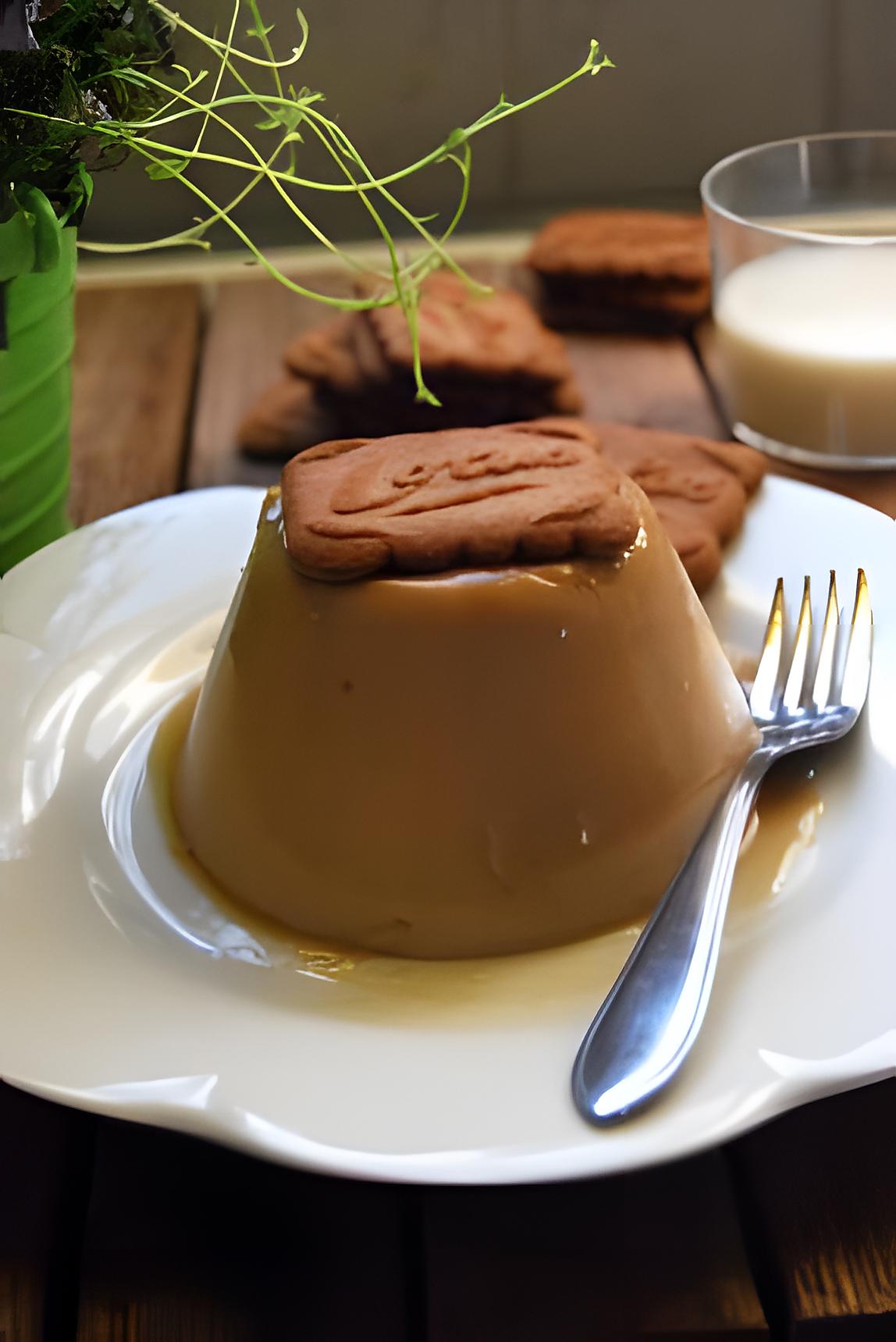 recette Flan au spéculoos et sirop d'érable