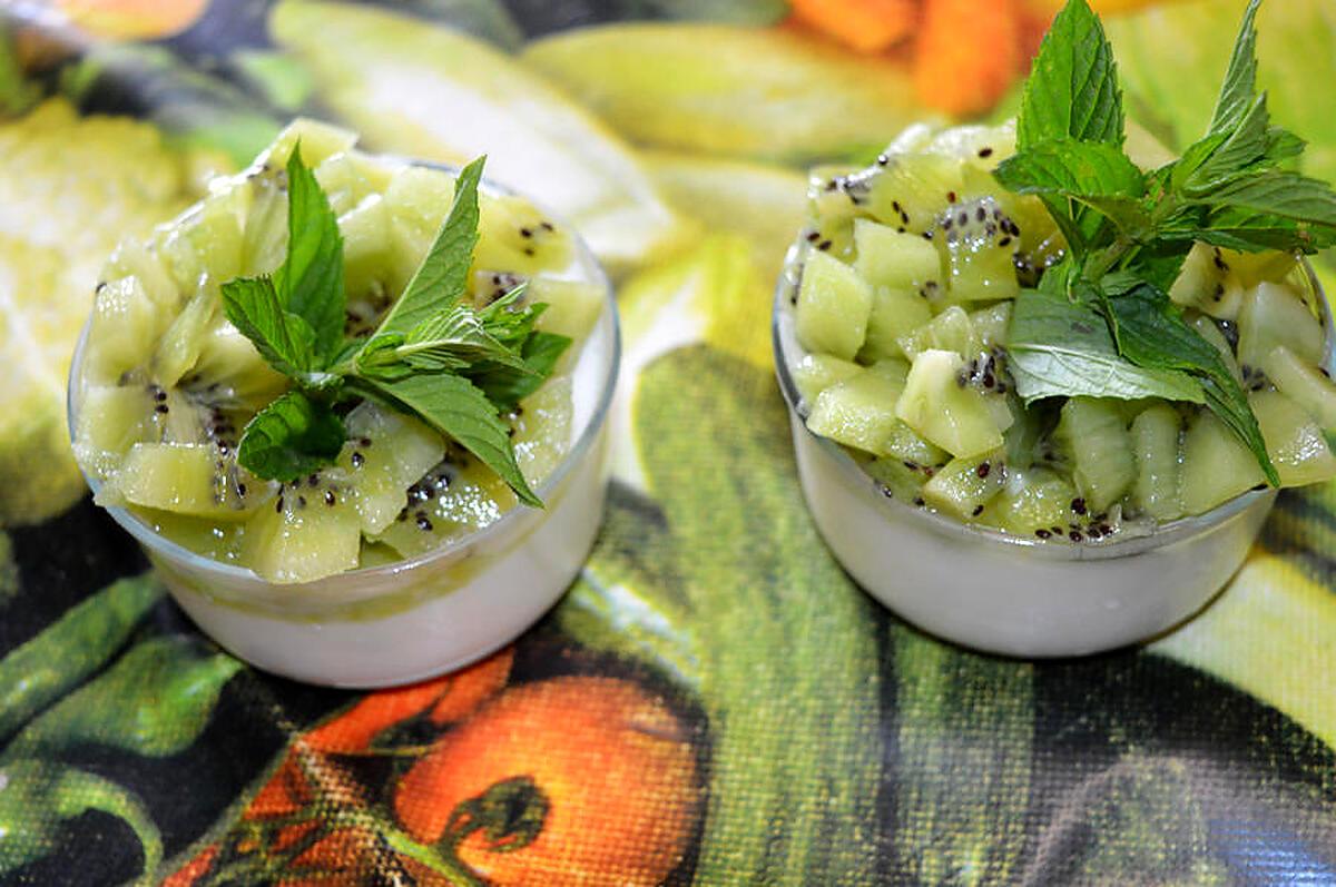 recette Panna cotta aux kiwis