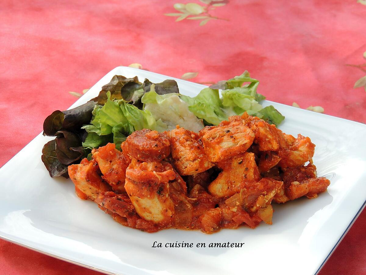 recette Escalope de dinde au chorizo et tomates