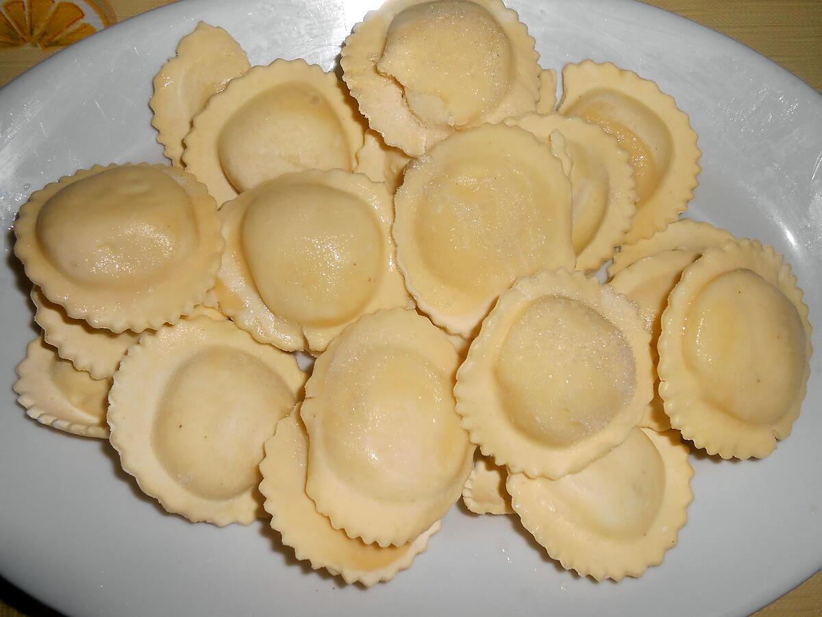 recette RAVIOLI A LA CREME AU BLEU