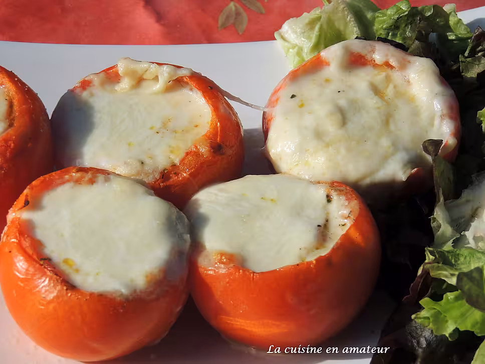recette Tomates farcies aux fromages et bacon