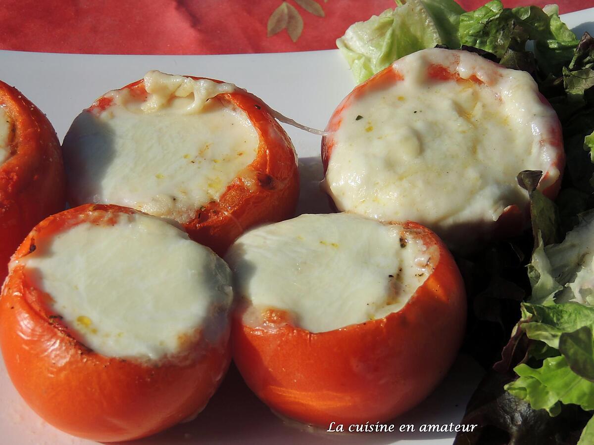 recette Tomates farcies aux fromages et bacon