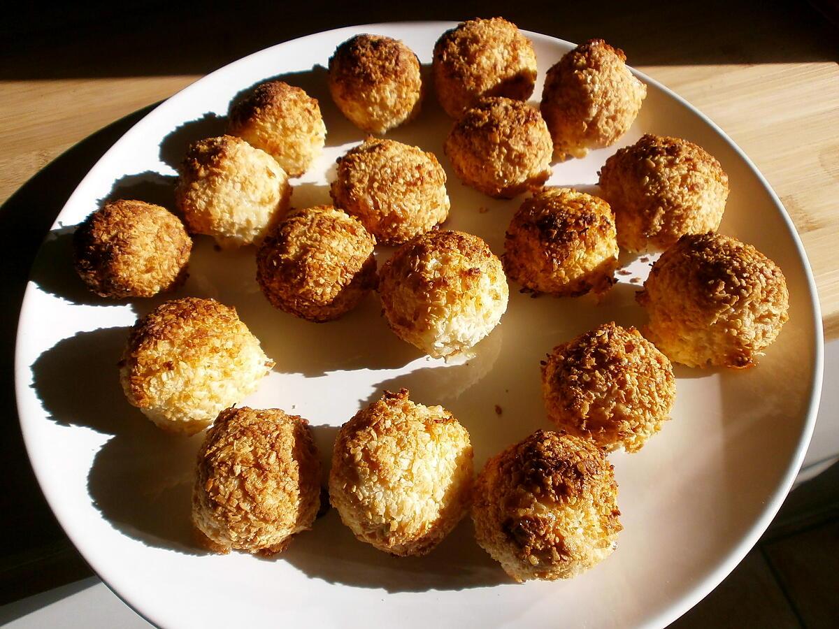 recette PETITES BOULES COCO-CITRON VERT