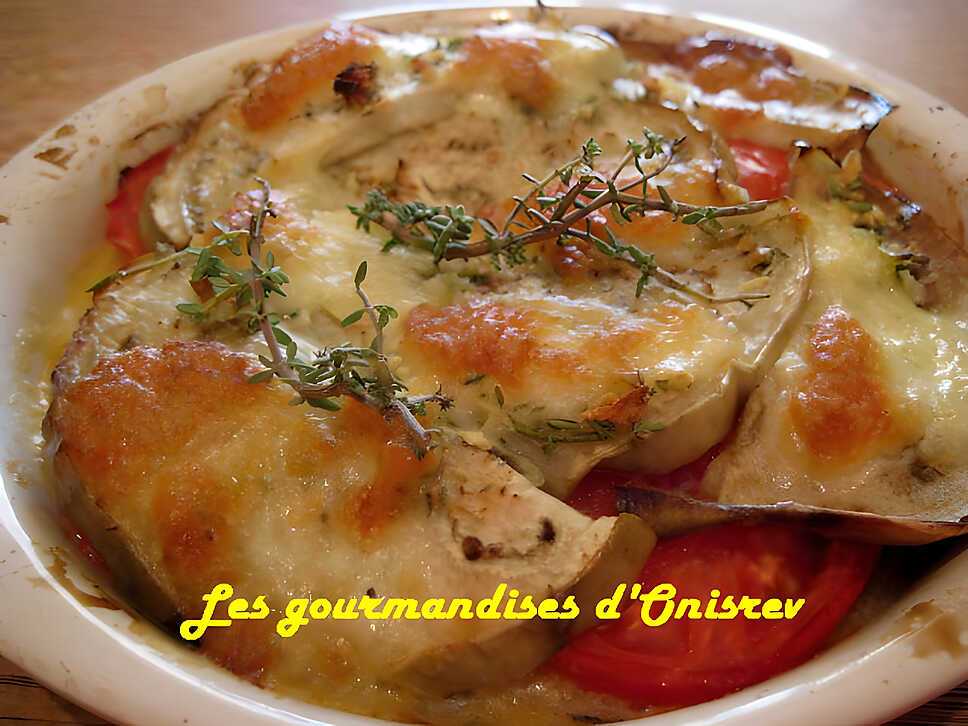 recette Gratinée d’aubergines à l’italienne