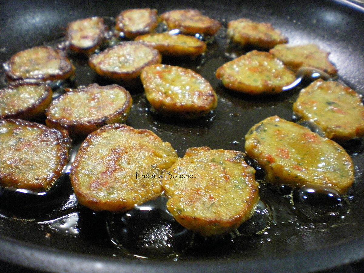 recette Beignets de pain aux poivrons et chorizo...