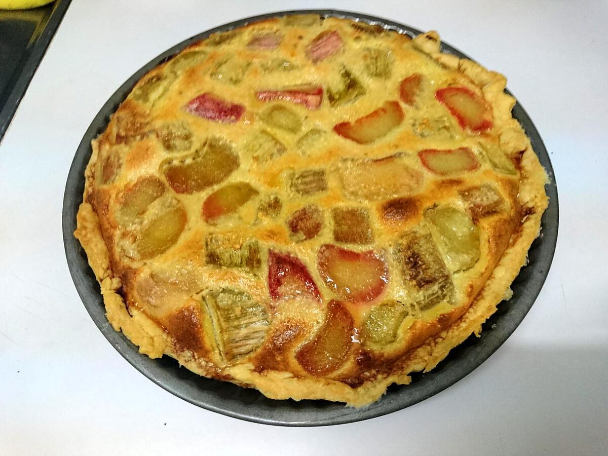 recette Tarte à la rhubarbe