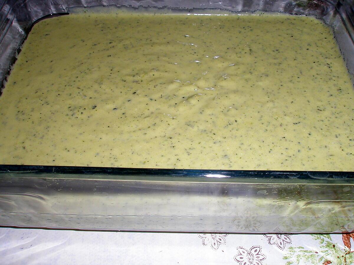 recette Mousse de courgette au thym et bleu de Bresse