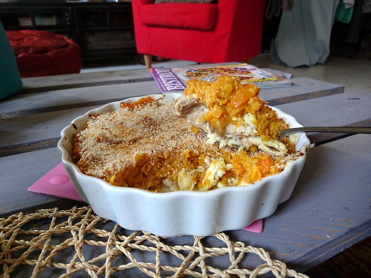 recette Parmentier de daurade à la butternut