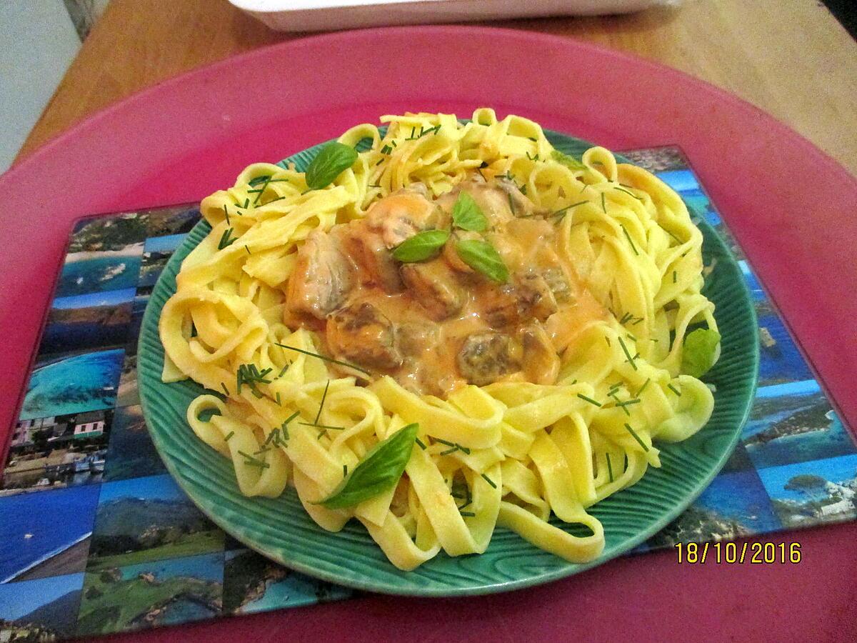 recette Boeuf Stroganoff de mon enfance