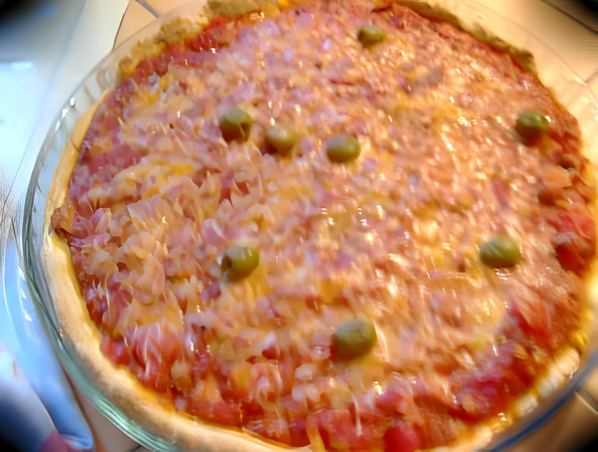 recette pizza au thon