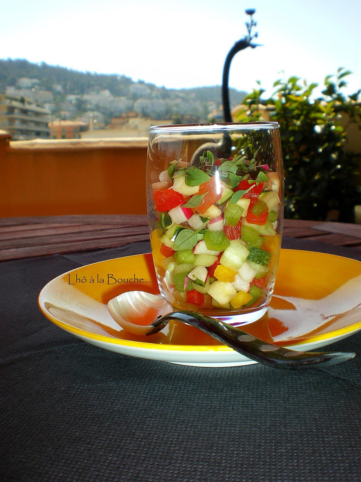 recette Petite verrine apéro colorée…