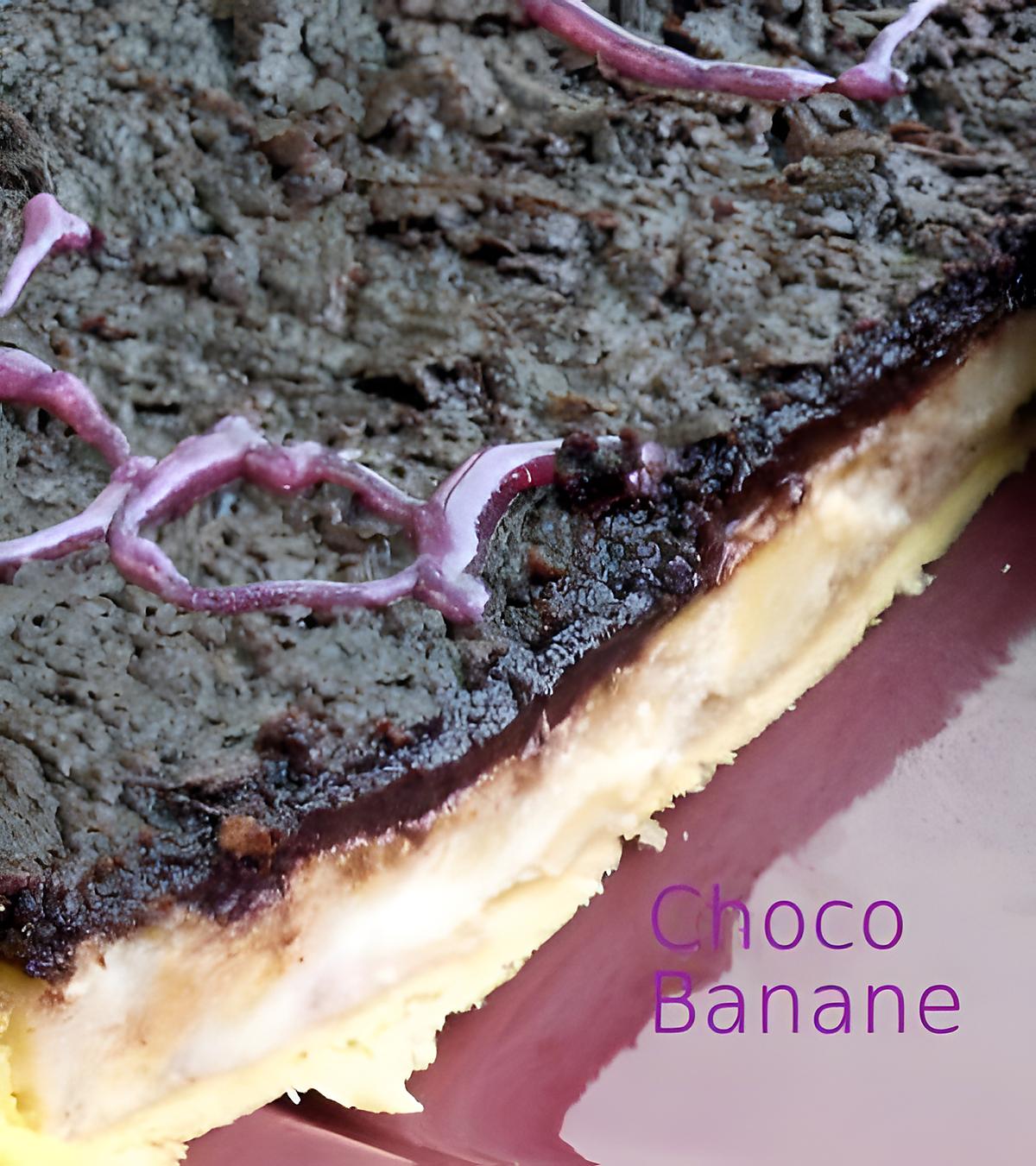 recette Tarte chocolat-banane