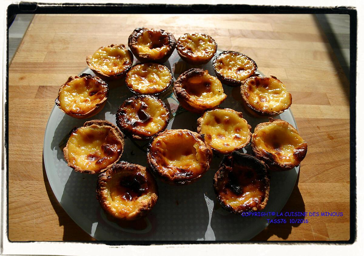 recette Pasteis de Nata Comme à Fuseta (Portugal)