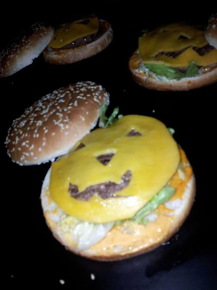 recette Hamburger citrouille d'hallowen