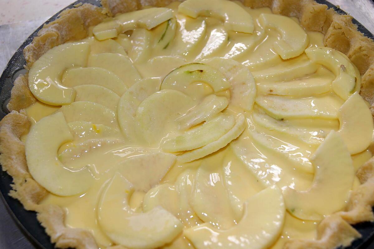 recette Tarte aux pommes à l'alsacienne