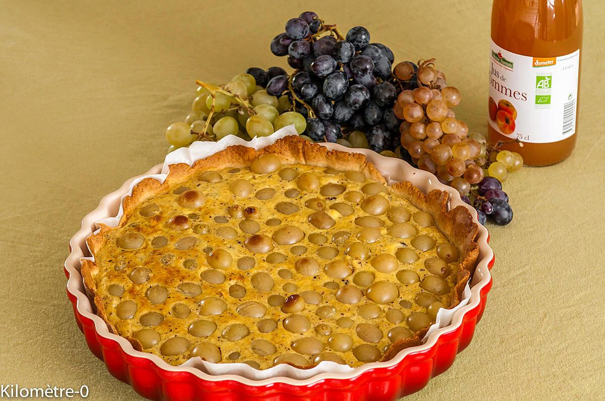 recette Tarte raisins noisettes