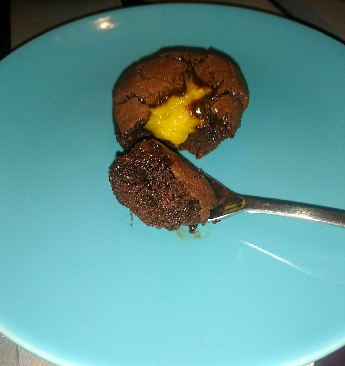 recette Fondant au chocolat au coeur de mangue