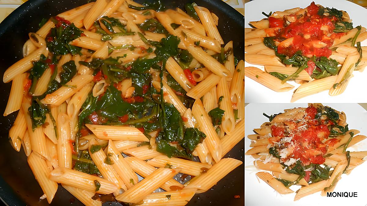 recette PENNE AUX BLETTES SAUVAGES