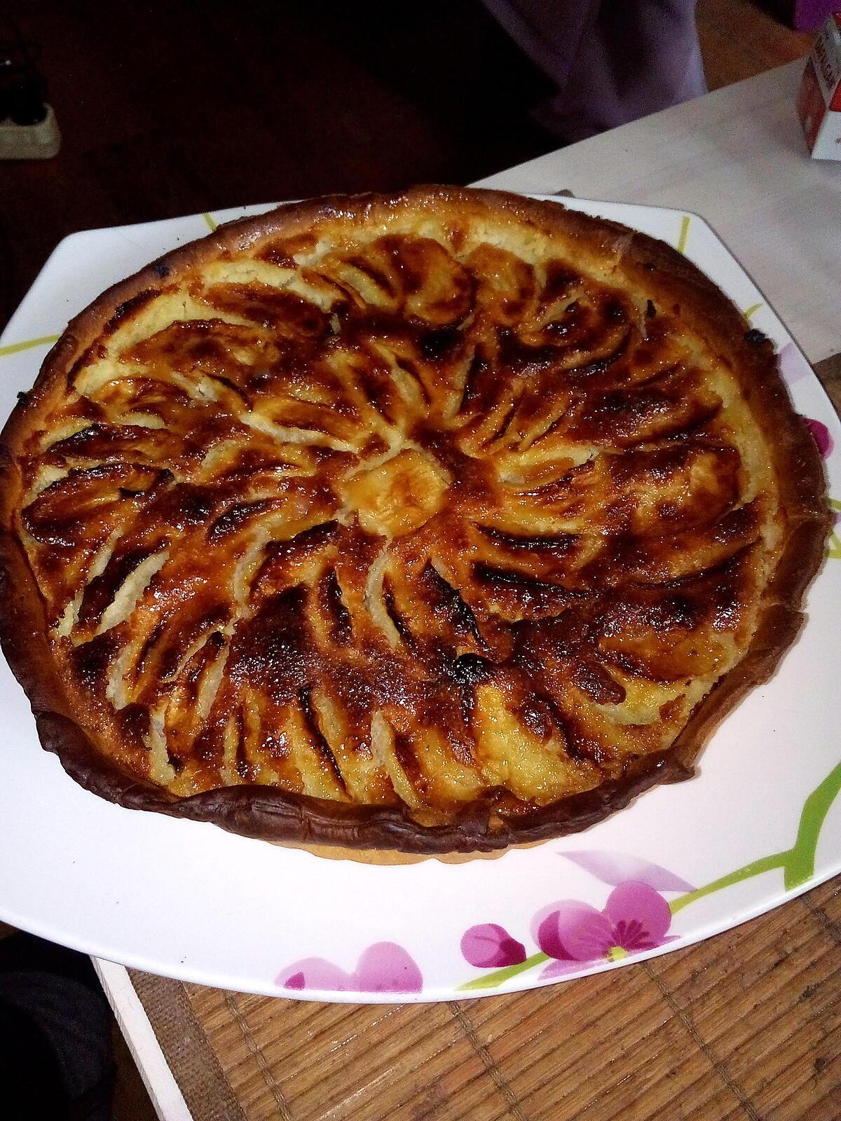 recette Tarte aux pommes et amandes