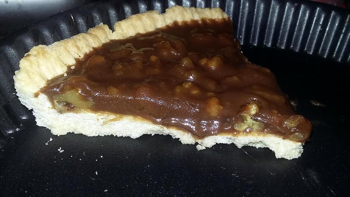 recette Tarte sablée au carambar beurre salé et noix