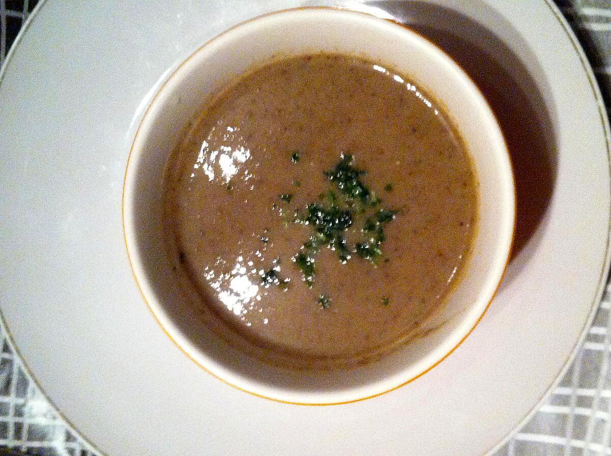 recette Velouté de champignons