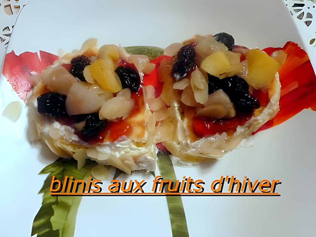 recette BLINIS AUX FRUITS D'HIVER