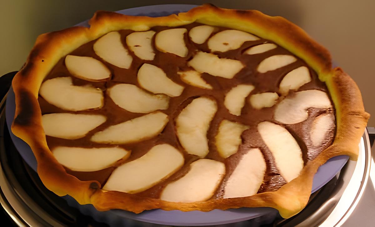 recette Tarte au chocolat et à la poire