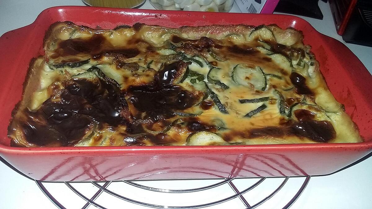 recette Gratin de courgettes a la viande hachée et béchamel