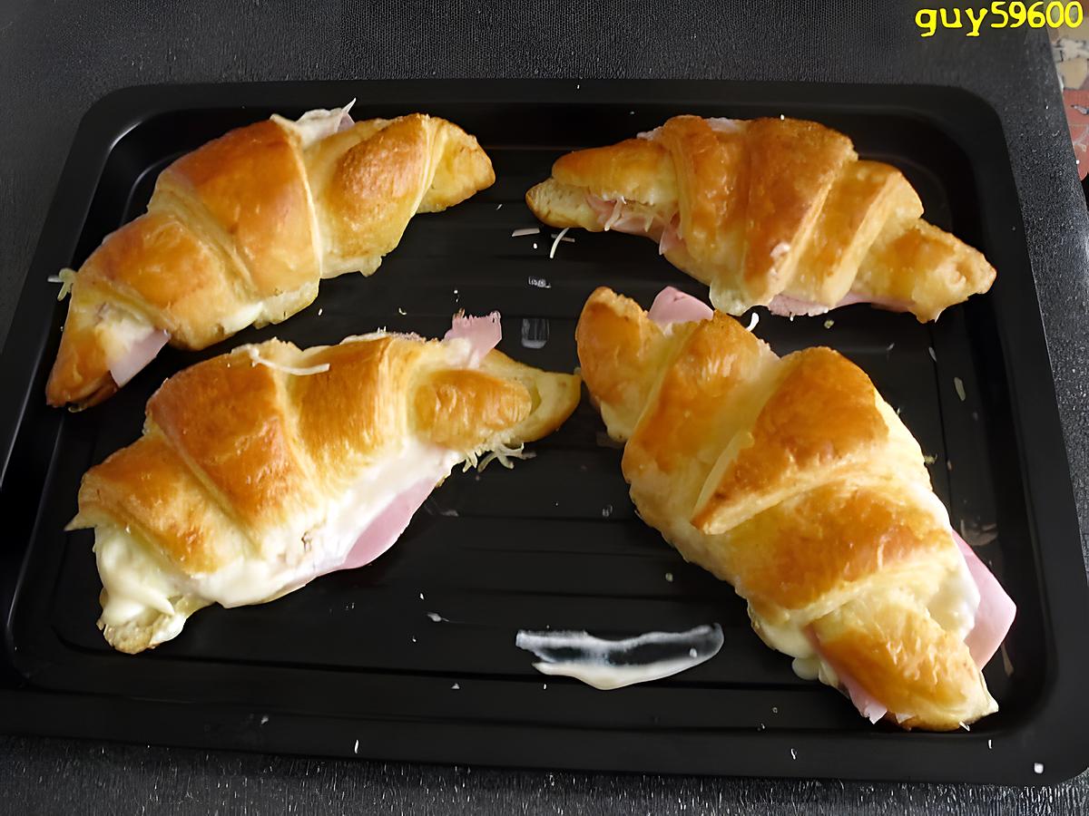 recette croissants au jambon