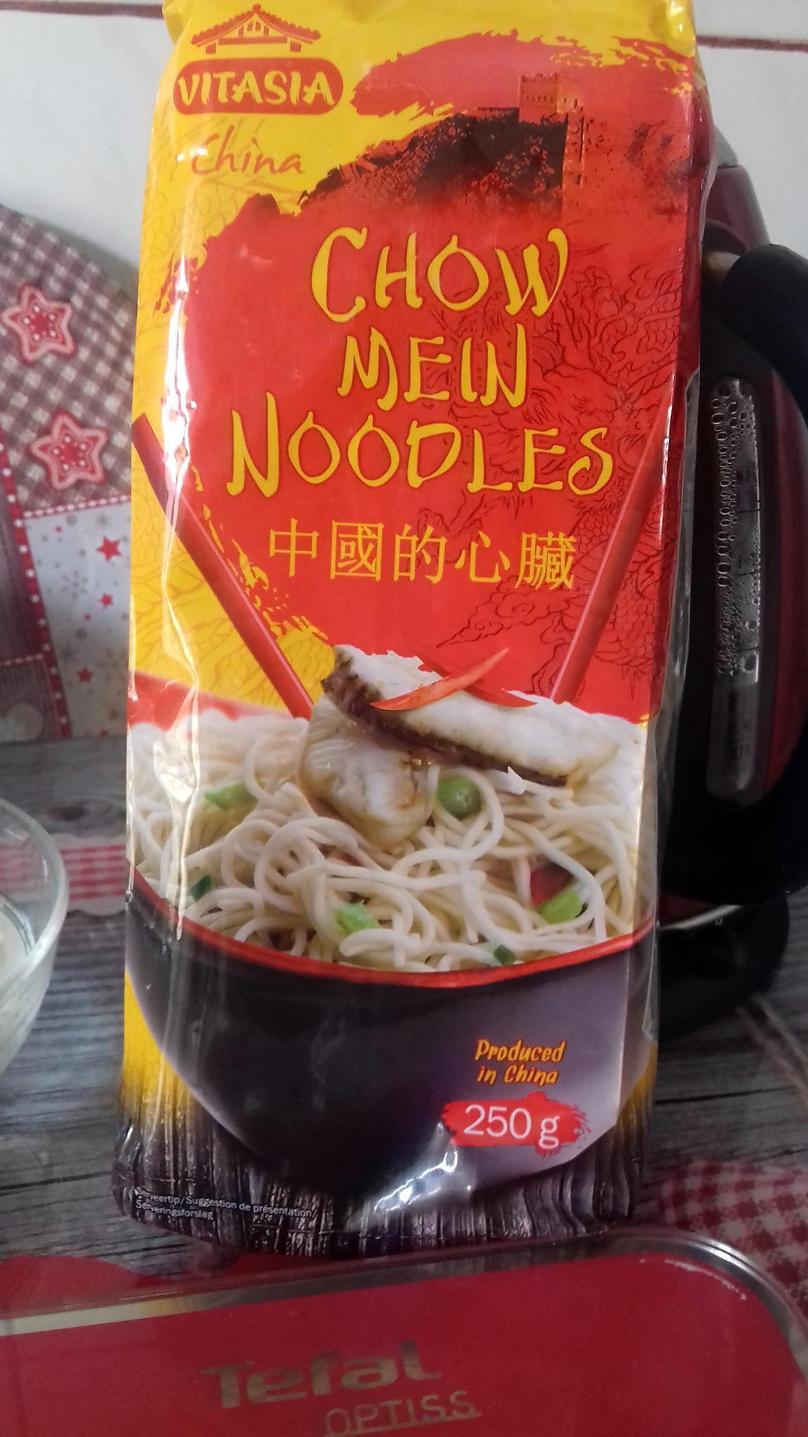 Nouilles chinoises et crevettes au Cookeo