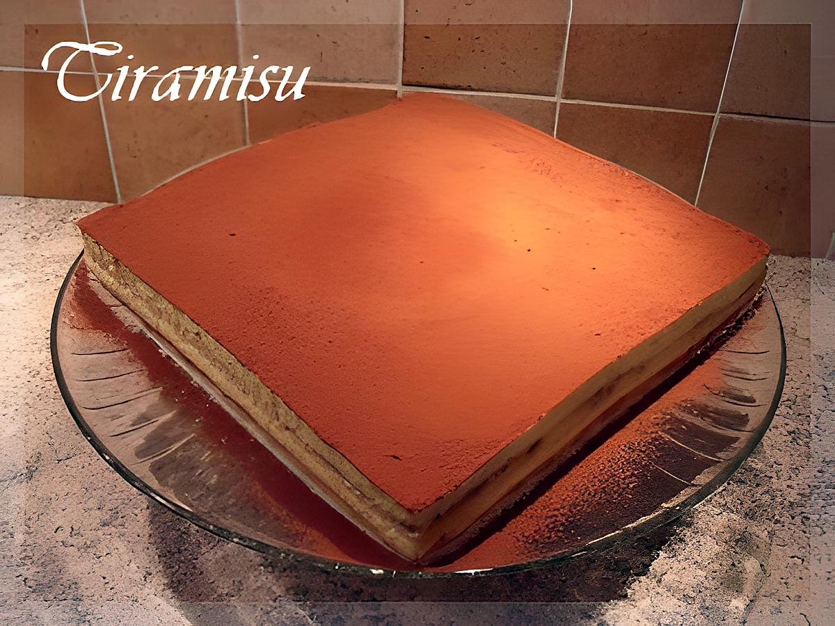 recette Tiramisu