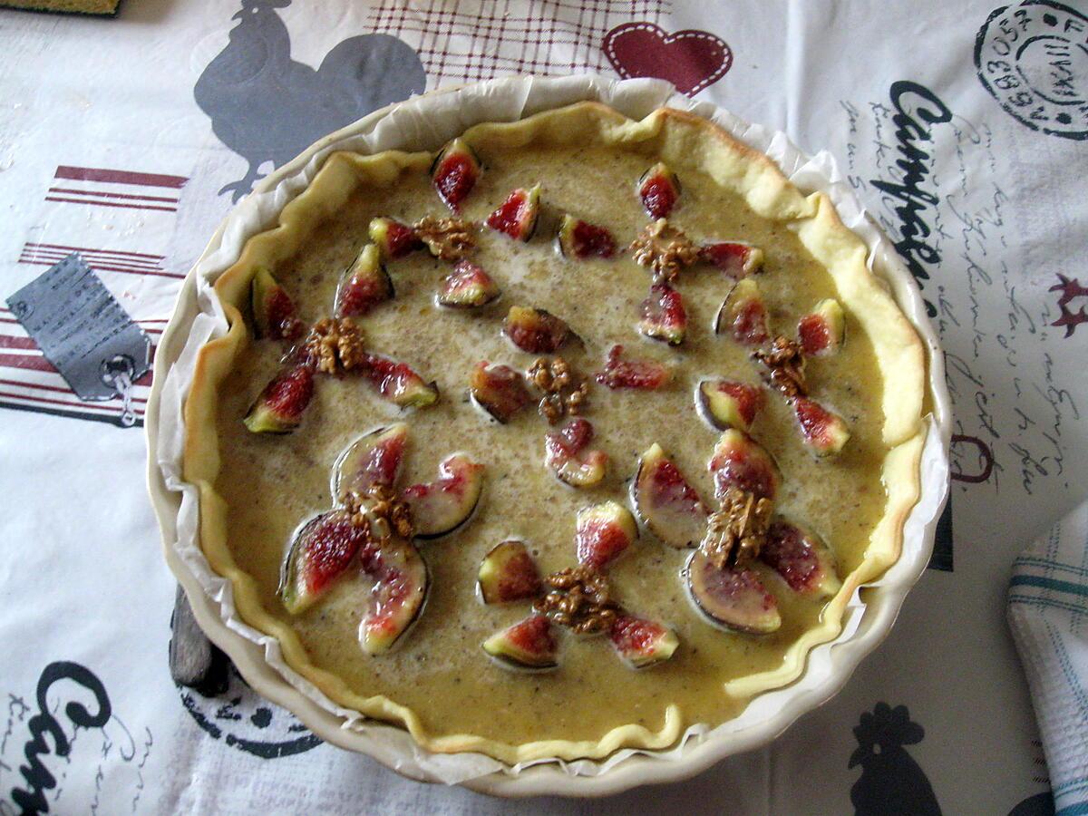 recette Tarte aux figues et aux noix