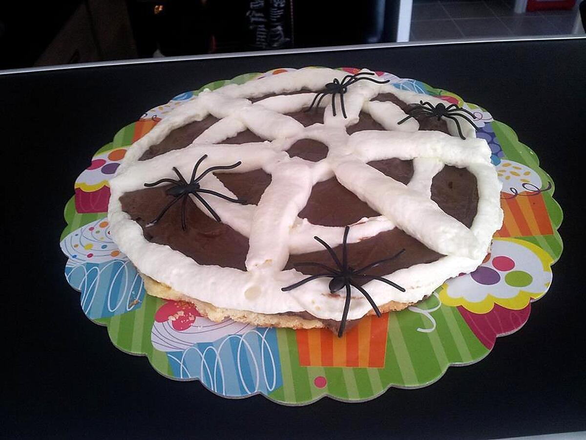 recette La tarte Halloween et sa toile d'araignée