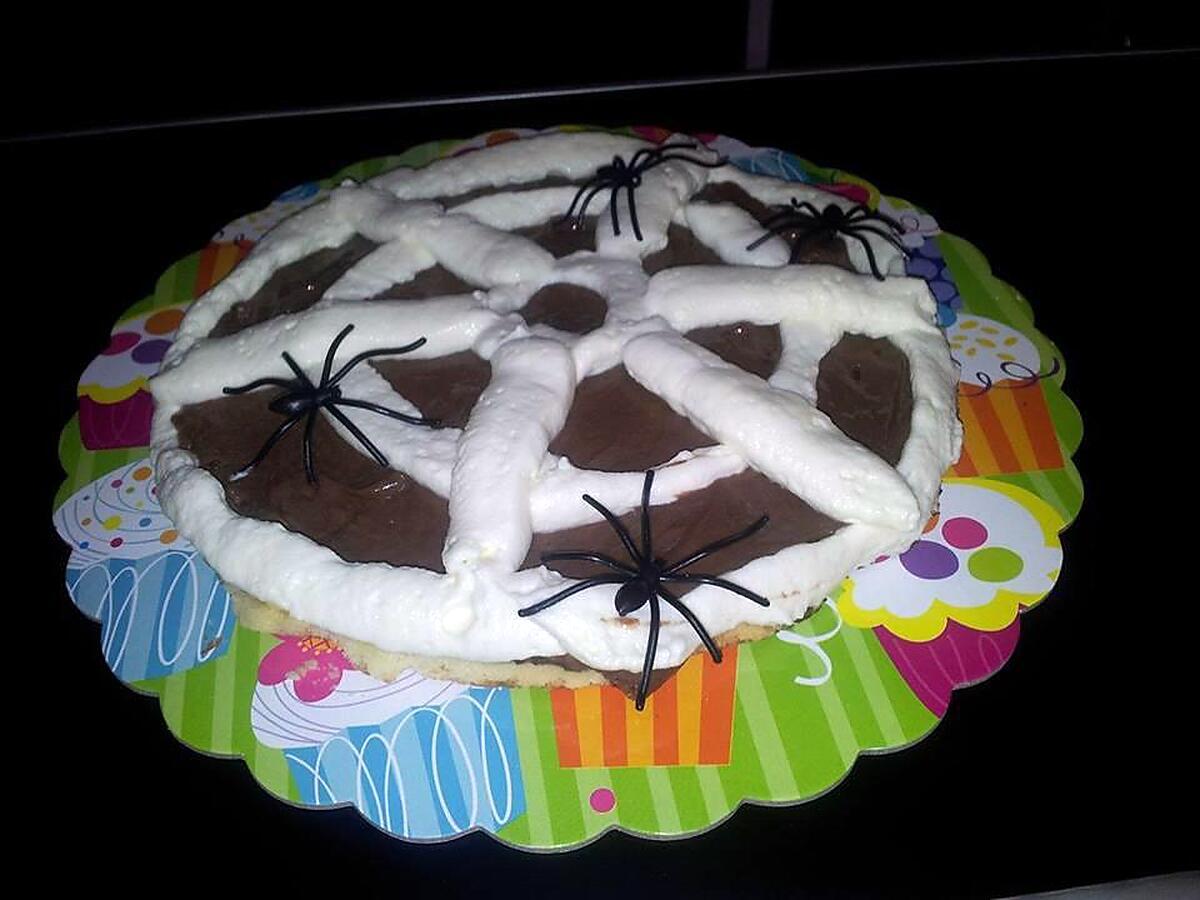 recette La tarte Halloween et sa toile d'araignée