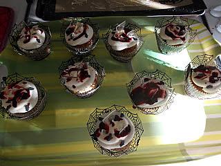 recette Cupcakes ensanglantés chocolat blanc framboise cœur purulent de pomme