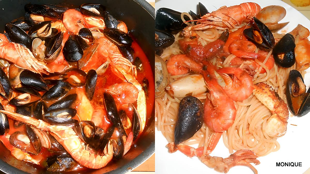 recette SPAGHETTI ALLO SCOGLIO