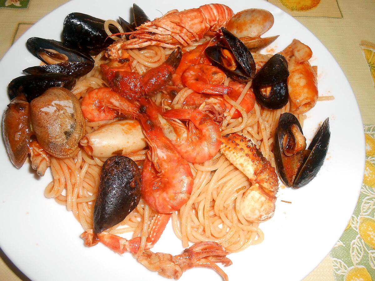 recette SPAGHETTI ALLO SCOGLIO