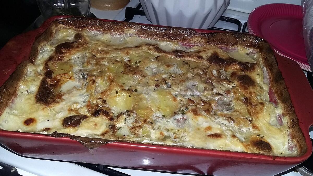 recette Gratin dauphinois au girolles