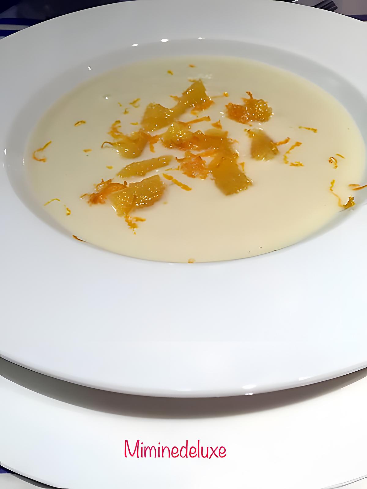 recette Velouté à la du Barry et orange